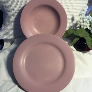 🛍️Vintage~Melamine-Plate & Bowl Set in Color Pink